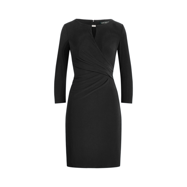 Vestido de punto jersey de estilo cruzado