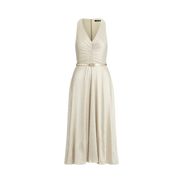 Gold Metallic Bodre Dress Lauren 2
