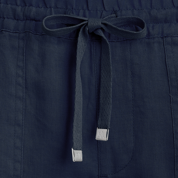 Lauren Navy Linen Drawcord Short Lauren 7