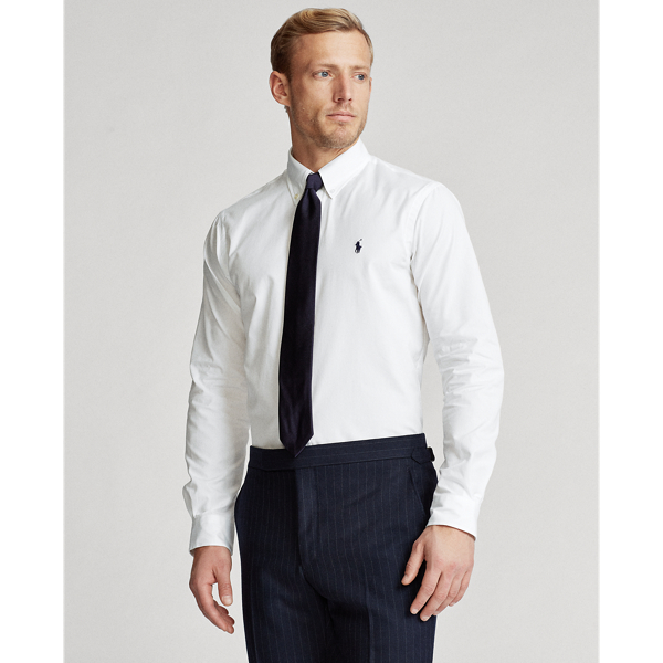 White Classic Fit Poplin Shirt Polo Ralph Lauren 3