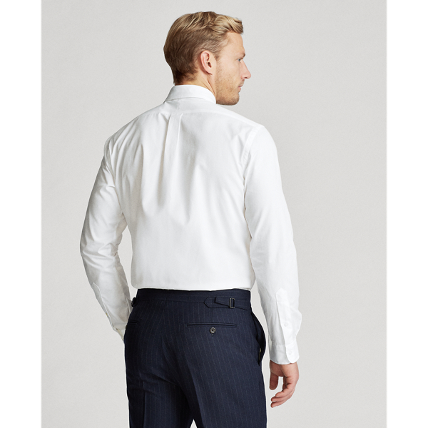 White Classic Fit Poplin Shirt Polo Ralph Lauren 4