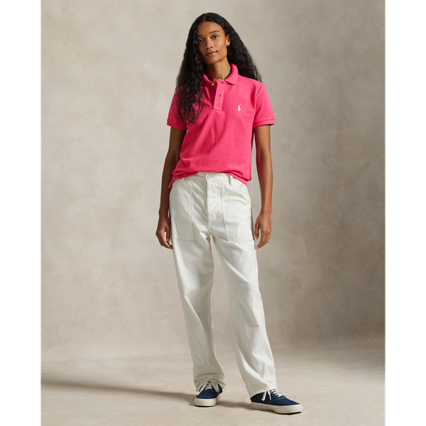 Hot Pink Classic Fit Mesh Polo Shirt Polo Ralph Lauren 4