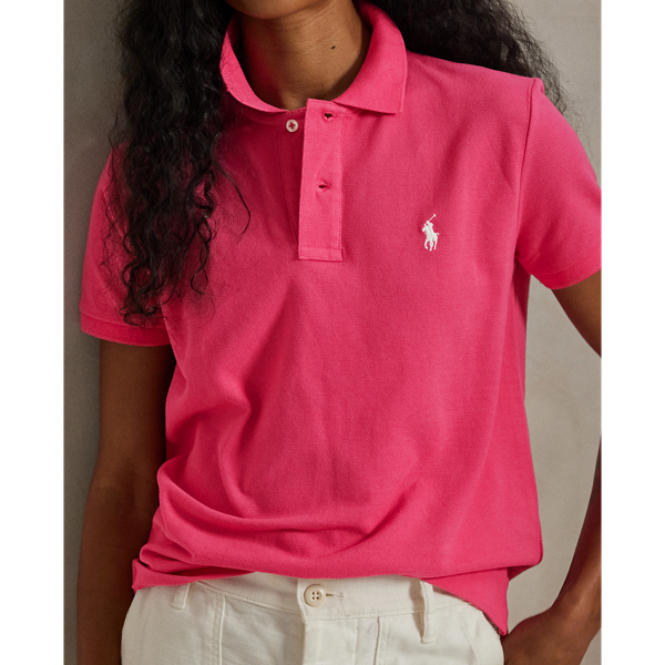 Hot Pink Classic Fit Mesh Polo Shirt Polo Ralph Lauren 6