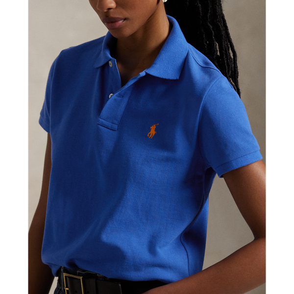 New Iris Blue The Iconic Classic Fit Mesh Polo Shirt Polo Ralph Lauren 6