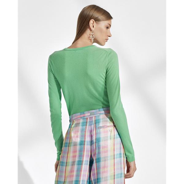 Mint Green Cashmere Crewneck Jumper Ralph Lauren Collection 4
