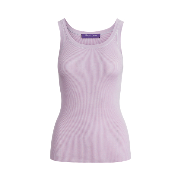 Pale Orchid Silk Tank Top Ralph Lauren Collection 2