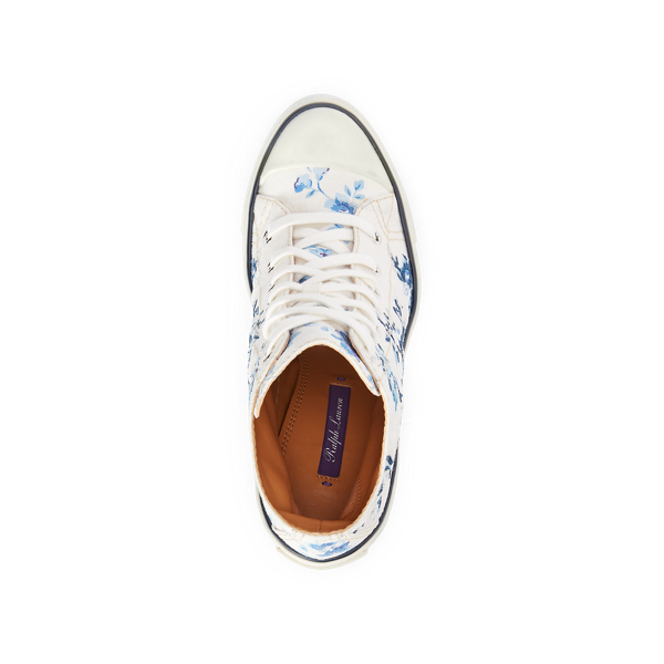 White/Multi Raelyn Floral Trainer Pump Ralph Lauren Collection 4