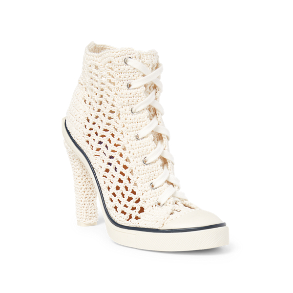 Off White Raelyn Macrame Trainer Pump Ralph Lauren Collection 2