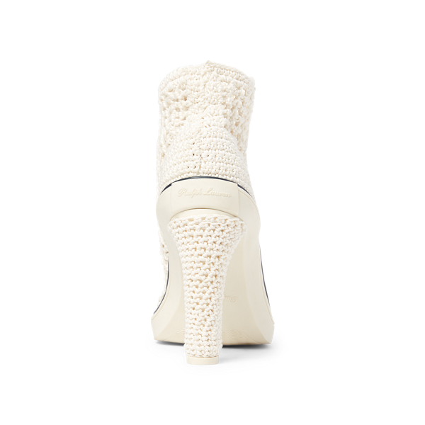 Off White Raelyn Macrame Trainer Pump Ralph Lauren Collection 3