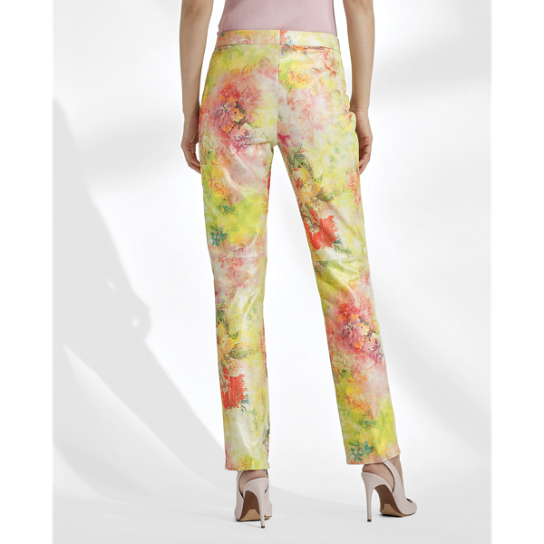 Multi Carlina Floral Suede Trouser Ralph Lauren Collection 5
