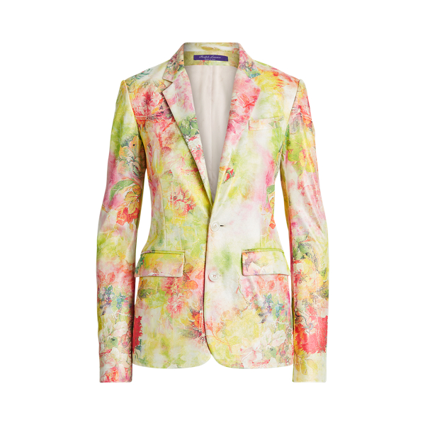 Yvette Floral Suede Jacket Ralph Lauren Collection em 1