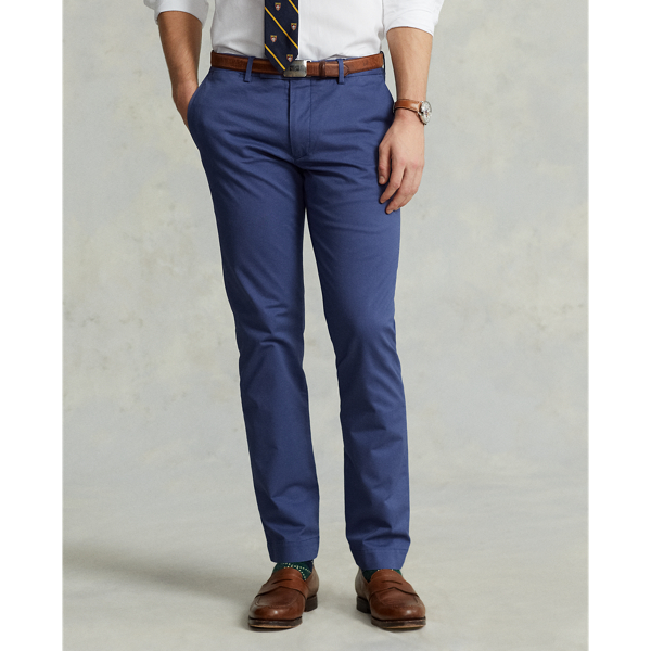 Slim fit chino broek met stretch Polo Ralph Lauren in Light navy 4