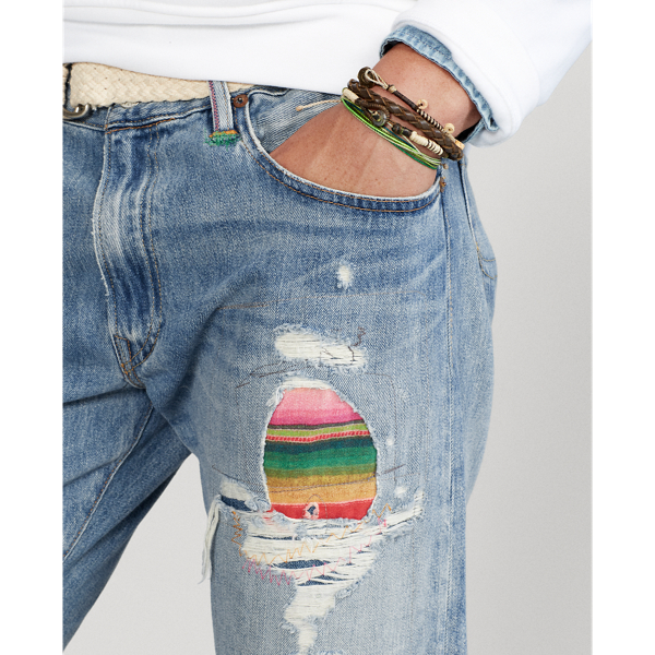 Jeans Sullivan Slim con rammendi Polo Ralph Lauren in Blu torrente 7
