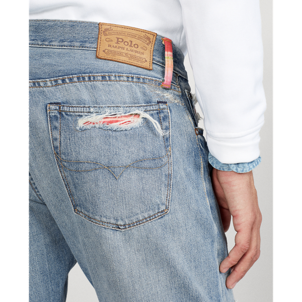 Jeans Sullivan Slim con rammendi Polo Ralph Lauren in Blu torrente 8