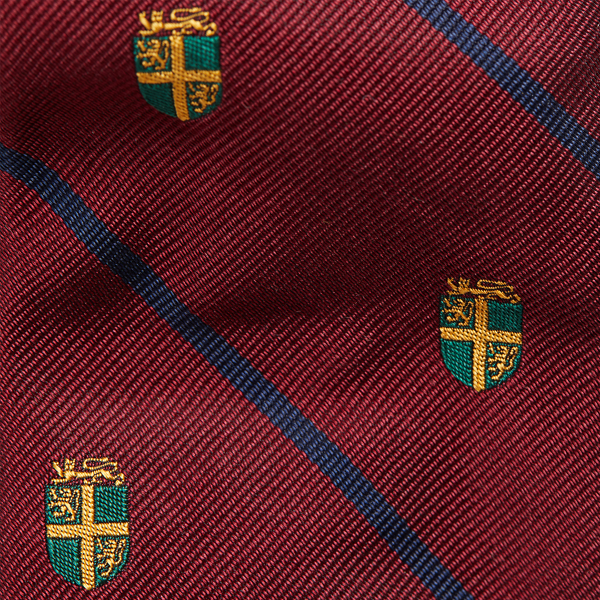 Wine Striped Silk Narrow Club Tie Polo Ralph Lauren 3