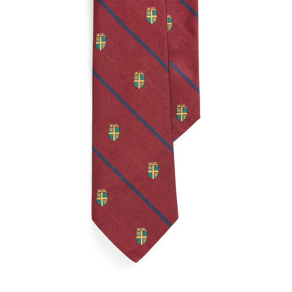 Striped Silk Narrow Club Tie
