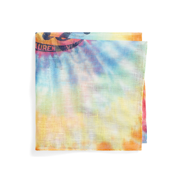 Pochette en lin tie-dye