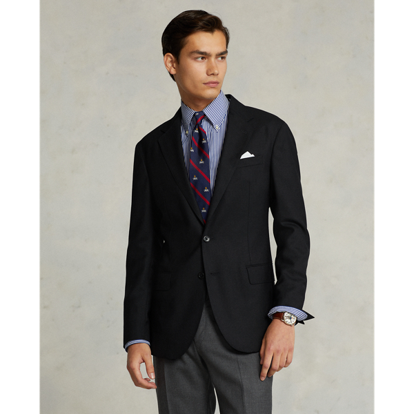 Black Polo Soft Tailored Wool Oxford Jacket Polo Ralph Lauren 7
