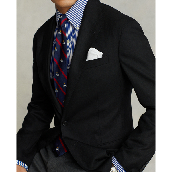 Black Polo Soft Tailored Wool Oxford Jacket Polo Ralph Lauren 9