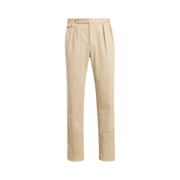 Pleated Stretch Chino Trouser for Men Ralph Lauren UK
