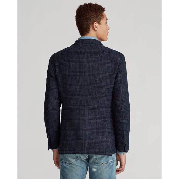 Navy Polo Soft Plaid Wool Tweed Sport Coat Polo Ralph Lauren 5