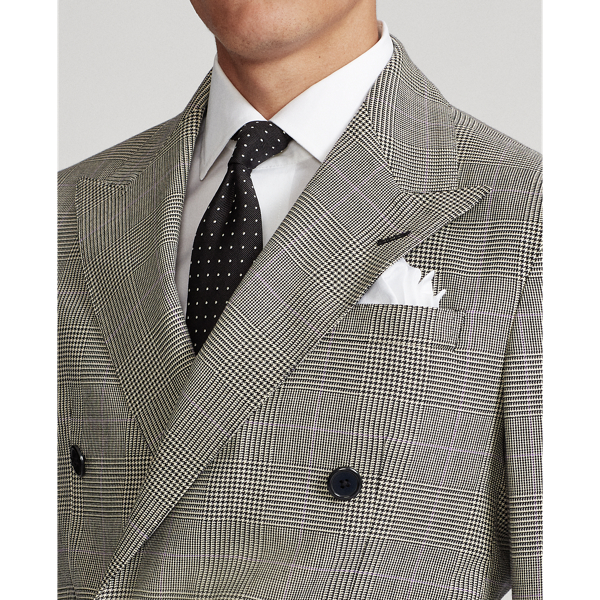 Black/Cream/Purple Soft Glen Plaid Suit Jacket Polo Ralph Lauren 6