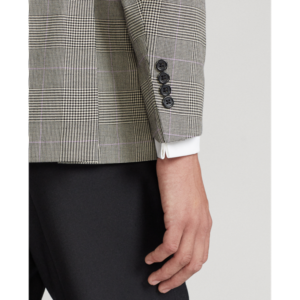 Black/Cream/Purple Soft Glen Plaid Suit Jacket Polo Ralph Lauren 7