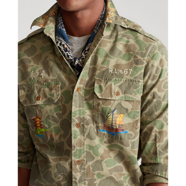 4806 Camo Art Classic Fit Camo Tour Shirt Polo Ralph Lauren 5