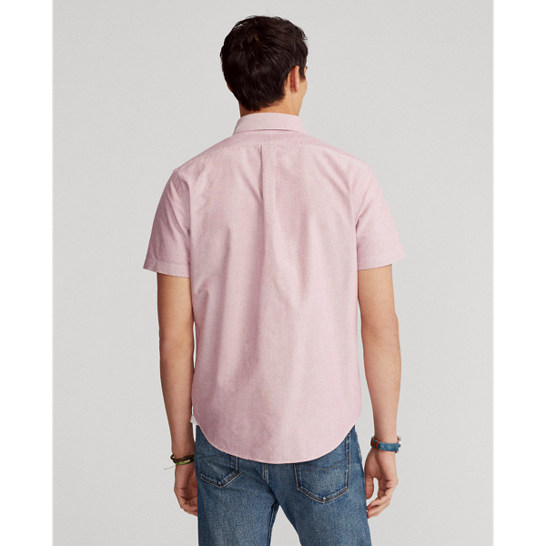 Crimson/White Classic Fit Oxford Shirt Polo Ralph Lauren 4