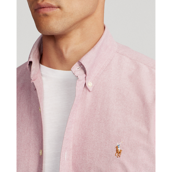 Crimson/White Classic Fit Oxford Shirt Polo Ralph Lauren 5