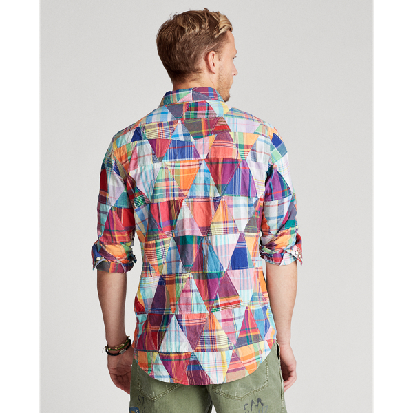 Patchwork Madras Classic Fit Patchwork Shirt Polo Ralph Lauren 5
