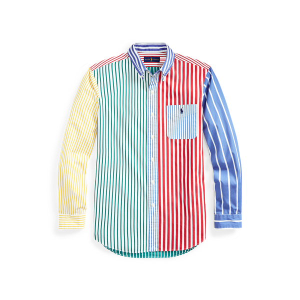 Custom Fit Striped Poplin Fun Shirt Polo Ralph Lauren in 1