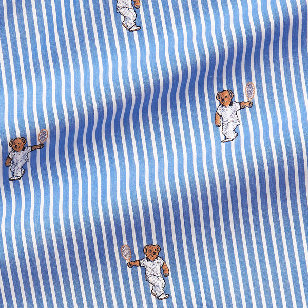 Camisa Custom Fit a rayas con Polo Bear Polo Ralph Lauren en Rayas Polo Bear tenista 7