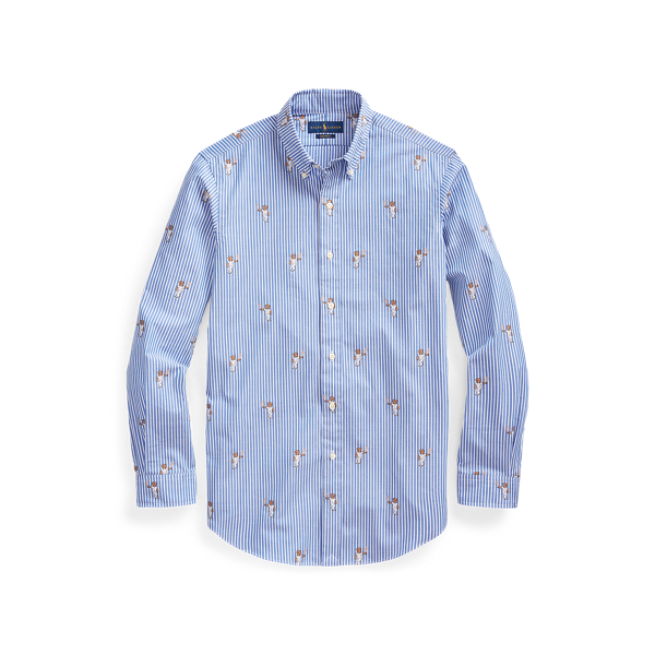 Camisa Custom Fit a rayas con Polo Bear Polo Ralph Lauren en Rayas Polo Bear tenista 2