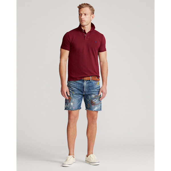 Classic Wine/Blue The Iconic Mesh Polo Shirt Polo Ralph Lauren 4