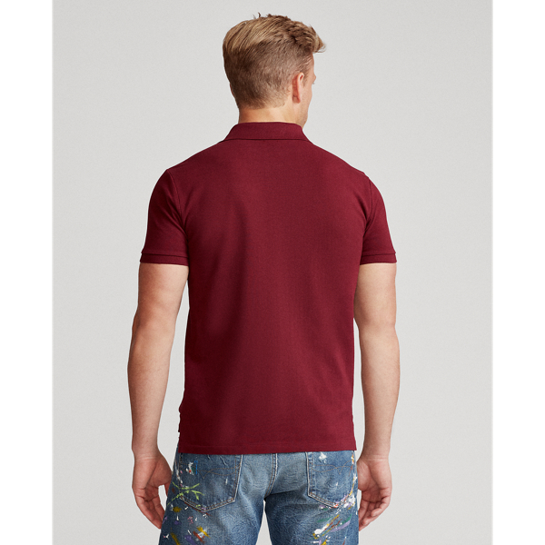 Classic Wine/Blue The Iconic Mesh Polo Shirt Polo Ralph Lauren 5