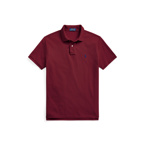 Classic Wine/Blue The Iconic Mesh Polo Shirt Polo Ralph Lauren 2