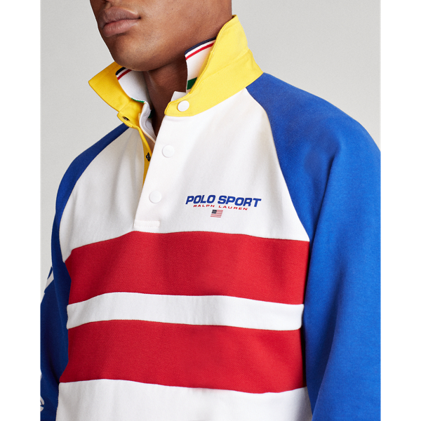 Ceramic White Multi Polo Sport Rugby Sweatshirt Polo Ralph Lauren 5
