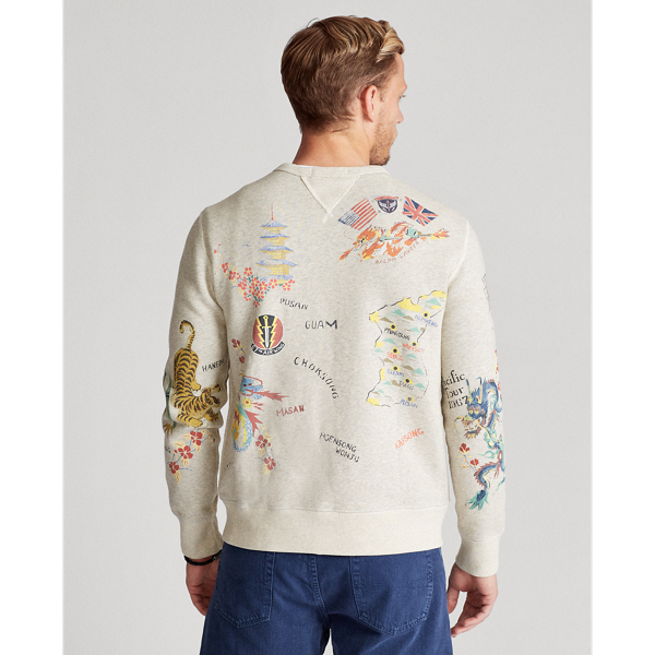 Sweat &agrave; motif Polo Ralph Lauren en Chin&eacute; sport clair 4
