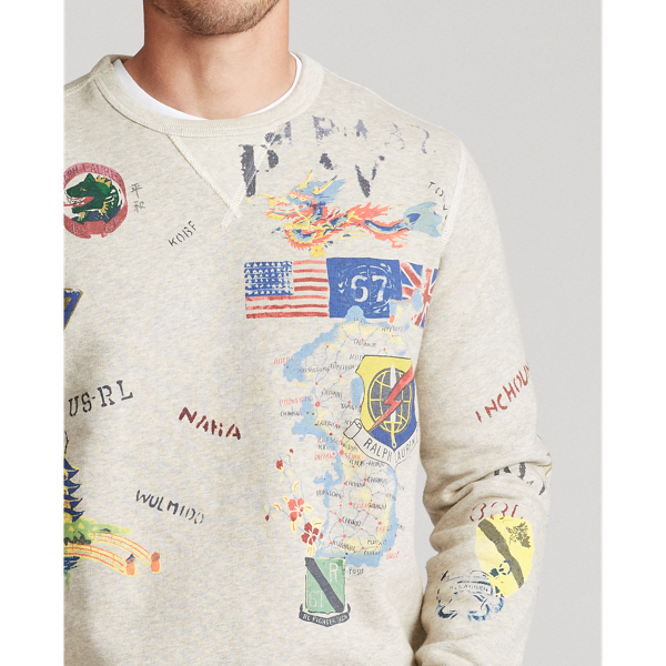 Sweat &agrave; motif Polo Ralph Lauren en Chin&eacute; sport clair 5