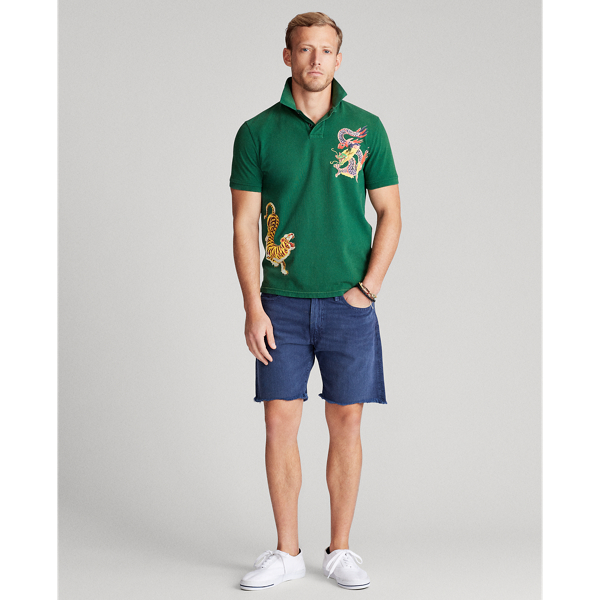 Custom Slim Fit Tour Polo Polo Ralph Lauren em Deep Green 3