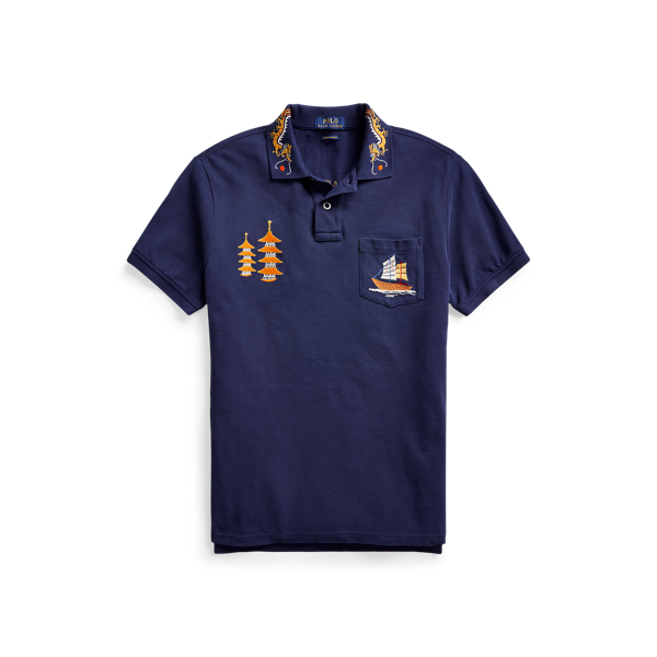 Polo Tour Custom Slim Fit Polo Ralph Lauren en Cobalto oscuro 2