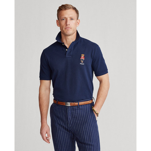 Cruise Navy Classic Fit Polo Bear Mesh Polo Shirt Polo Ralph Lauren 1