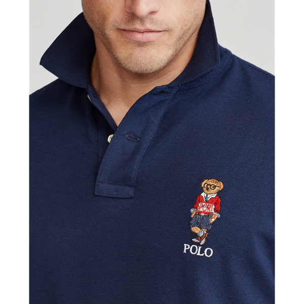Cruise Navy Classic Fit Polo Bear Mesh Polo Shirt Polo Ralph Lauren 5