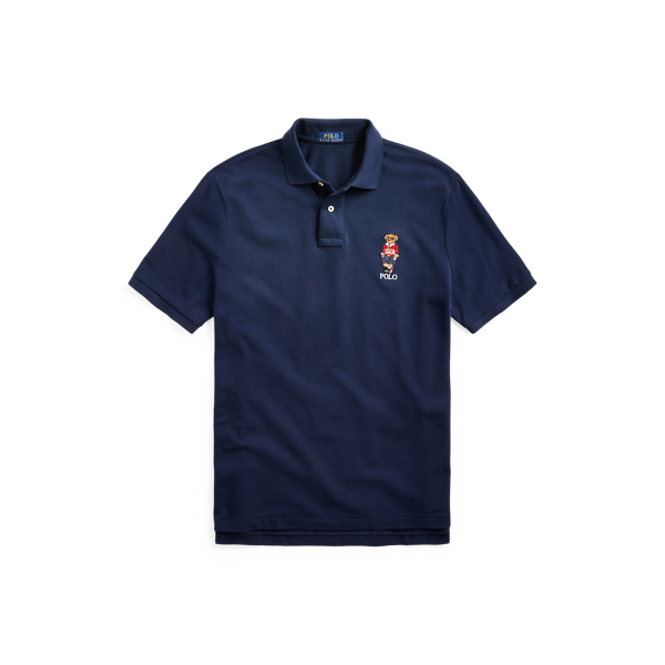 Cruise Navy Classic Fit Polo Bear Mesh Polo Shirt Polo Ralph Lauren 2
