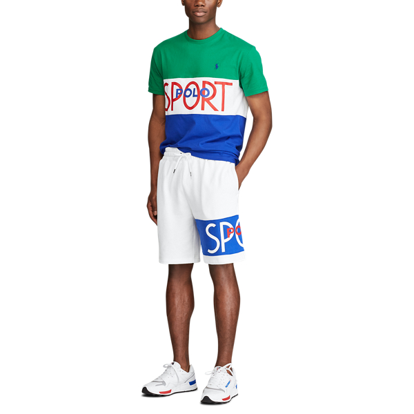 White Polo Sport Fleece Short Polo Ralph Lauren 2