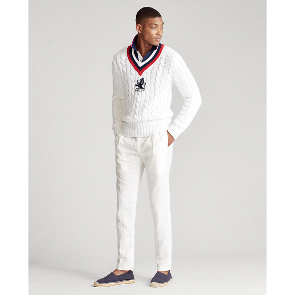 White Multi Embroidered Cricket Jumper Polo Ralph Lauren 3