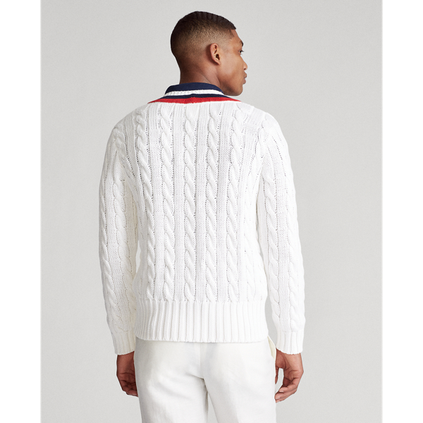 White Multi Embroidered Cricket Jumper Polo Ralph Lauren 4