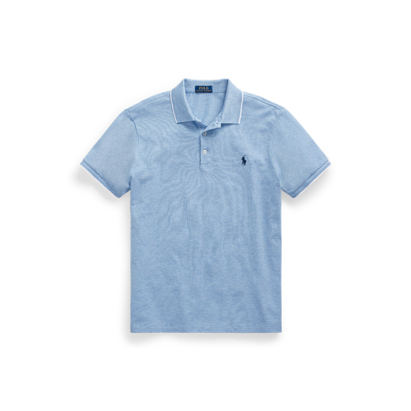 Custom slim fit mesh stretch Polo-shirt