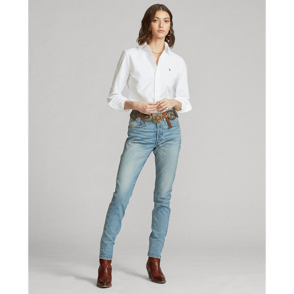 Slim-Fit Oxfordhemd Polo Ralph Lauren in Wei&szlig; 3